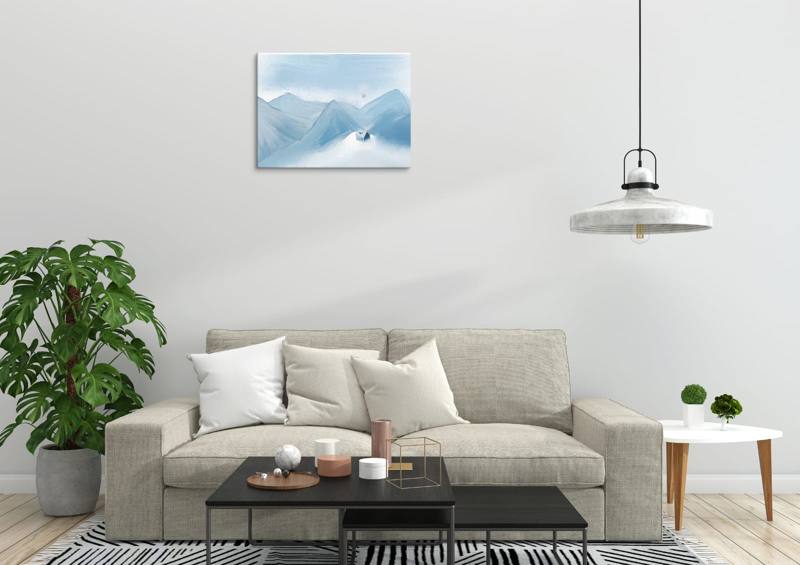 Œuvre d'art contemporaine -Voyage Bleu – Image 2