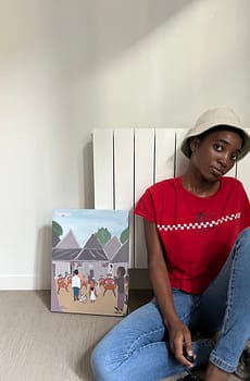 Unique art canvas -who we are at home